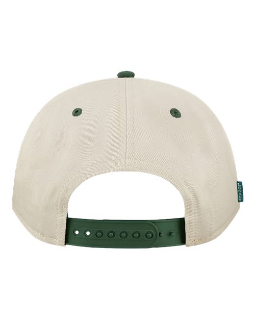 Heritage Twill Cap - Stone/ Dark Green Back