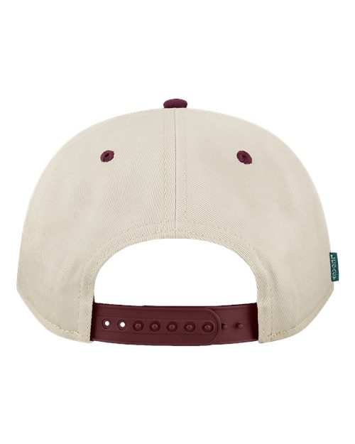 Heritage Twill Cap - Stone/ Maroon Back