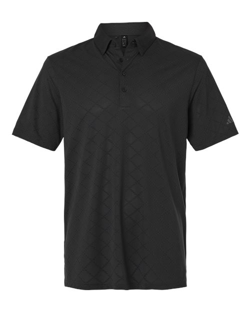 Men's Ultimate365 Jacquard Polo - Carbon/ Black Front