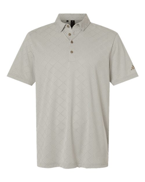Men's Ultimate365 Jacquard Polo - Putty Beige/ White Front
