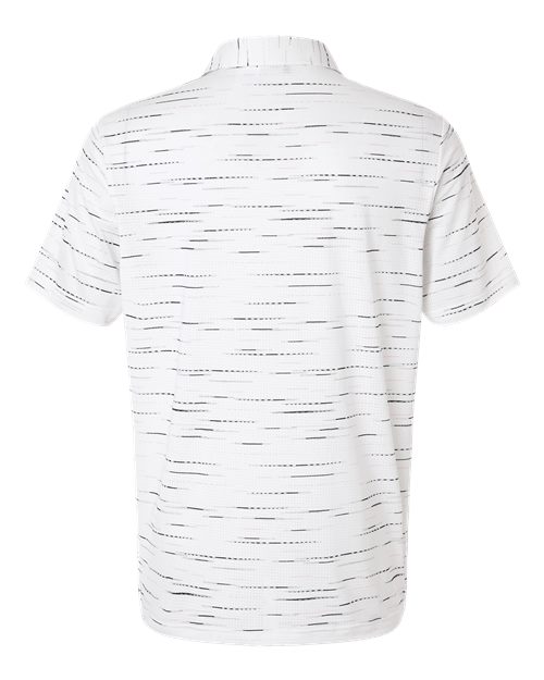 Men's Ultimate365 Mesh Glimmer Print Polo - Clear Pink Back