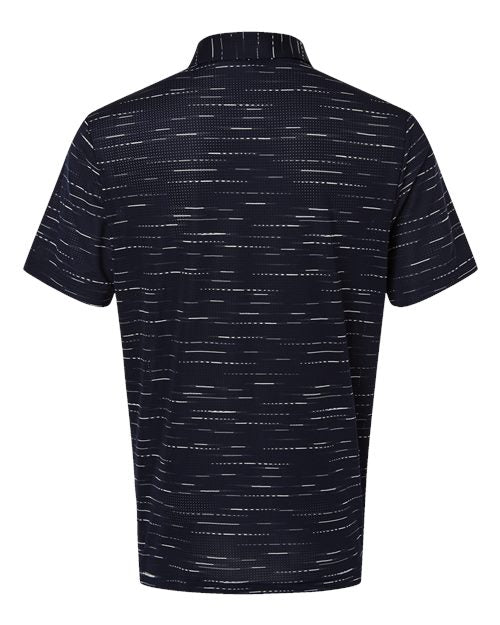 Men's Ultimate365 Mesh Glimmer Print Polo - Collegiate Navy Back