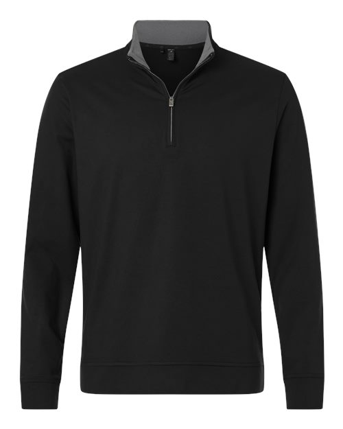 Men's Ultimate365 Classic Quarter-Zip Pullover - Black Front