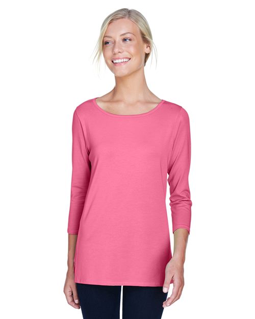 Women's Perfect Fit™ Ballet Bracelet-Length Knit Top - Grey Heather Front