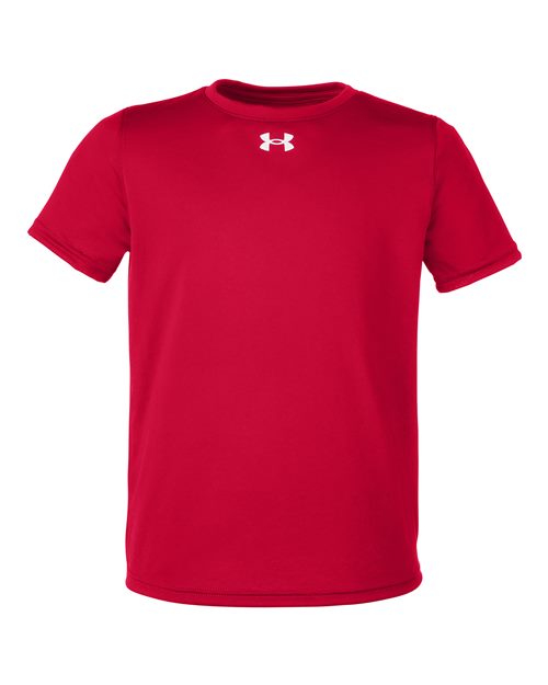 Youth Tech™ Team T-Shirt - Red/ White Front