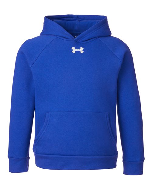 Youth Rival Fleece Hooded Sweatshirt - Royal/ White Front
