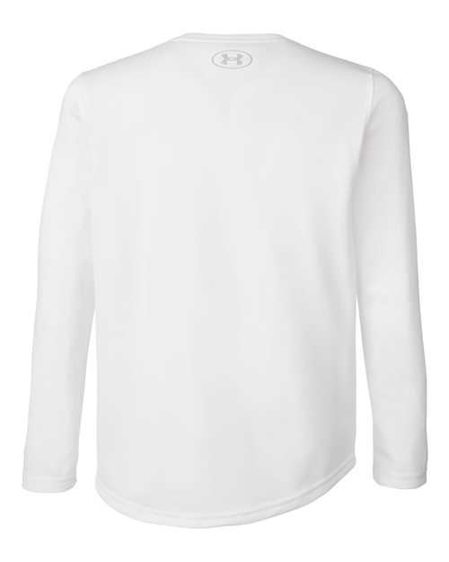Youth Tech™ Team Long Sleeve T-Shirt - White/ Mod Grey Back