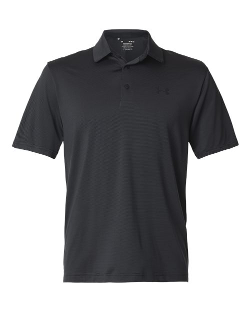 Men's Playoff 3.0 Stripe Polo - Black/ Pitch Grey Front