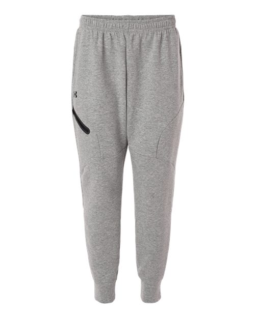 Men's Unstoppable Fleece Joggers - Mod Grey/ Black Front