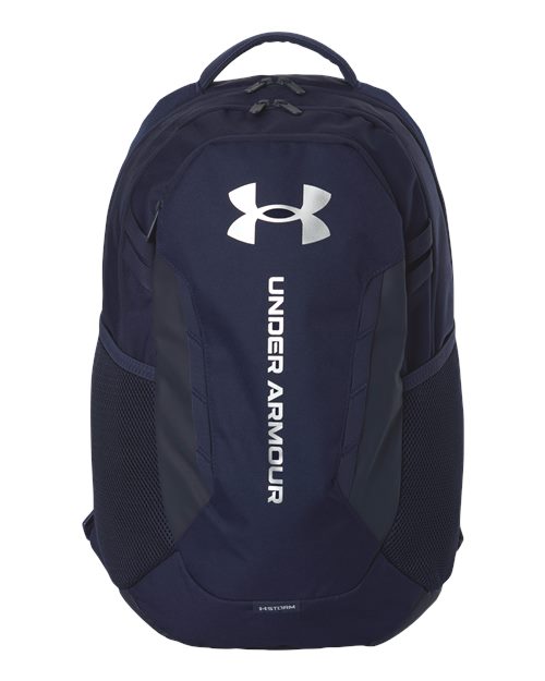 Hustle Backpack 6.0 - Midnight Navy/ Metallic Silver Front