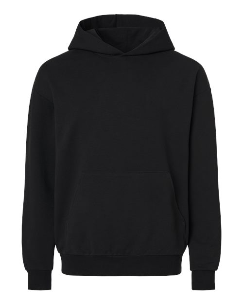Lux Heavyweight Modal Hooded Sweatshirt - Black Front