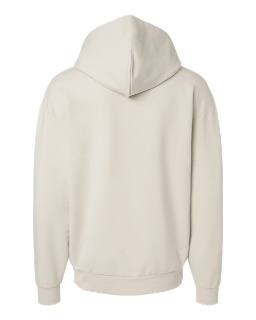 Lux Heavyweight Modal Hooded Sweatshirt - Ivory Back