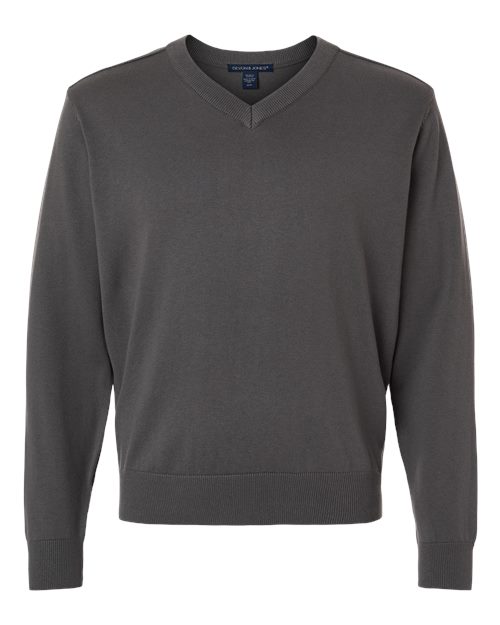 Men's New Classics V-Neck Sweater - Graphite Front