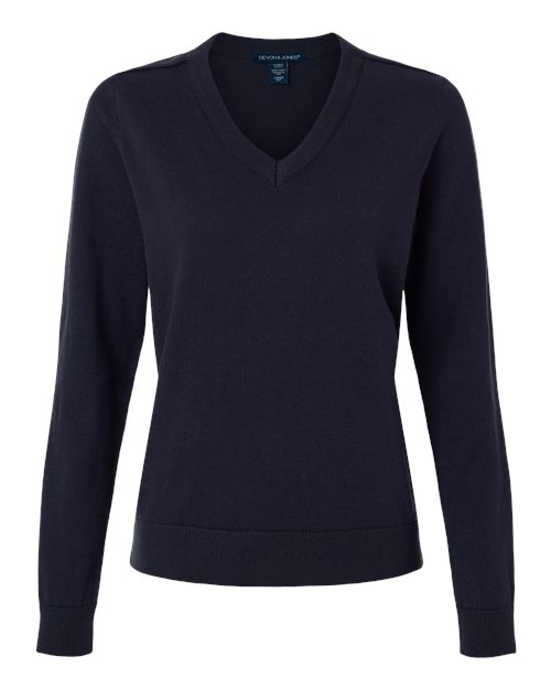 Women's New Classics V-Neck Sweater - Navy Front