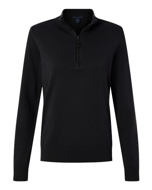 Women's New Classics Quarter-Zip Sweater - Black Front