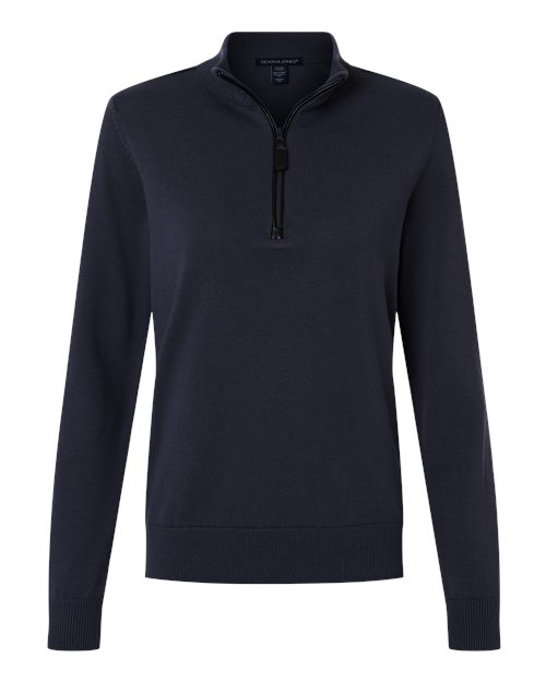 Women's New Classics Quarter-Zip Sweater - Navy Front