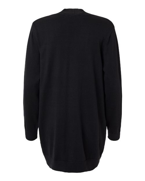 Women's New Classics Open Cardigan Sweater - Black Back