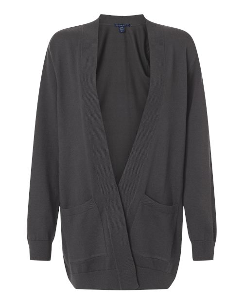 Women's New Classics Open Cardigan Sweater - Graphite Front