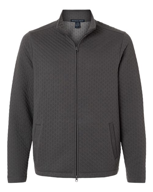 Men's Berkley Textured Full-Zip Jacket - Graphite Front
