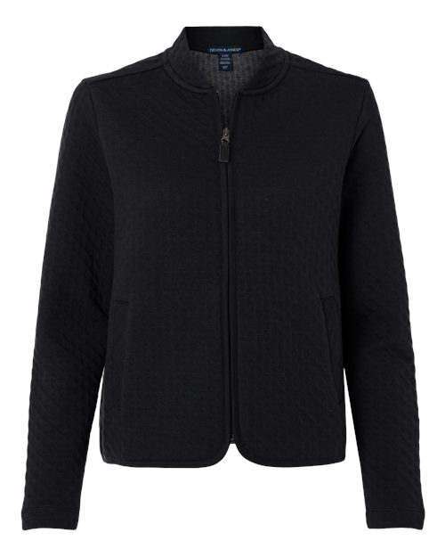 Women's Berkeley Textured Full-Zip Jacket - Black Front