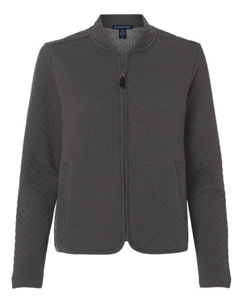 Women's Berkeley Textured Full-Zip Jacket - Graphite Front