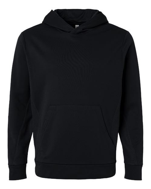 Unisex Squad Hooded Tech Fleece Pullover - Black Front