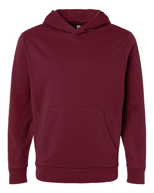 Unisex Squad Hooded Tech Fleece Pullover - Sport Maroon Front