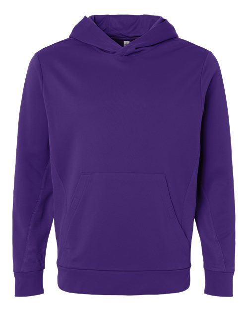 Unisex Squad Hooded Tech Fleece Pullover - Sport Purple Front