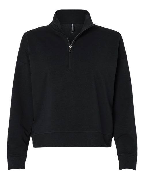 Women's Perform Quarter-Zip Pullover - Black Front
