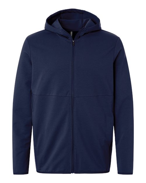 Unisex Perform Full-Zip Hooded Sweatshirt - Classic Navy Front