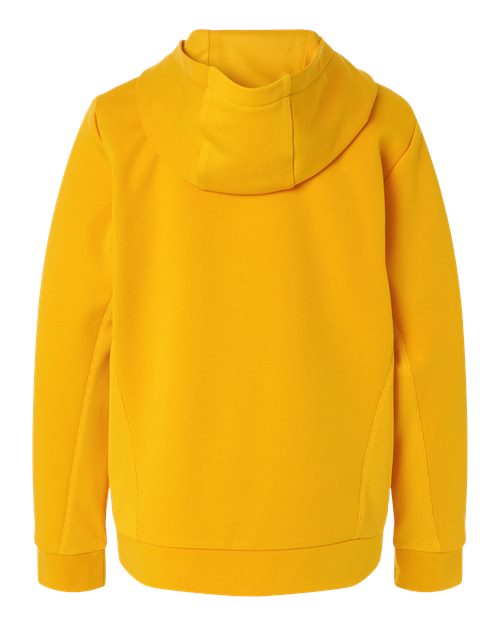 Youth Squad Hooded Tech Fleece Pullover - Sport Athletic Gold Back