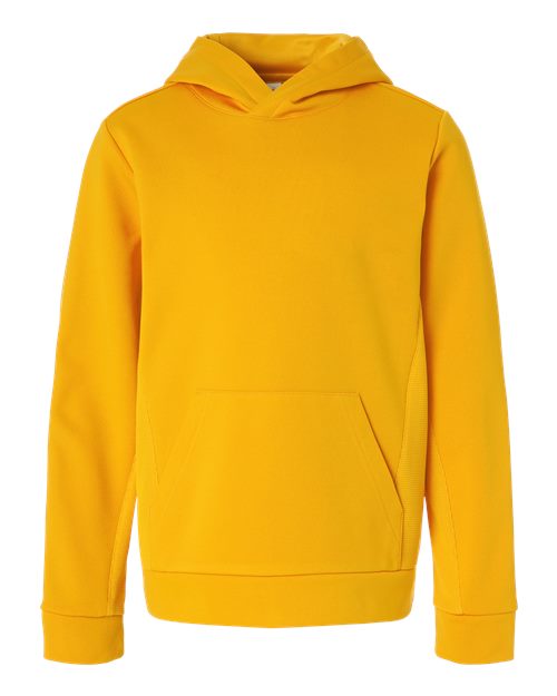Youth Squad Hooded Tech Fleece Pullover - Sport Athletic Gold Front