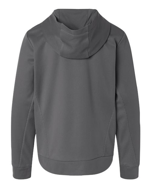 Youth Squad Hooded Tech Fleece Pullover - Sport Graphite Back