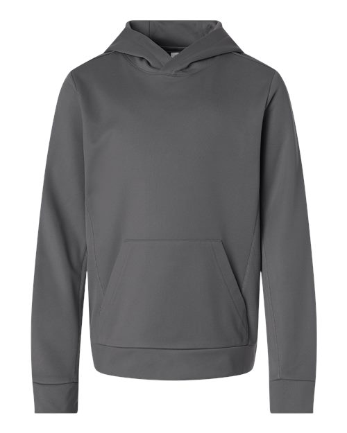 Youth Squad Hooded Tech Fleece Pullover - Sport Graphite Front