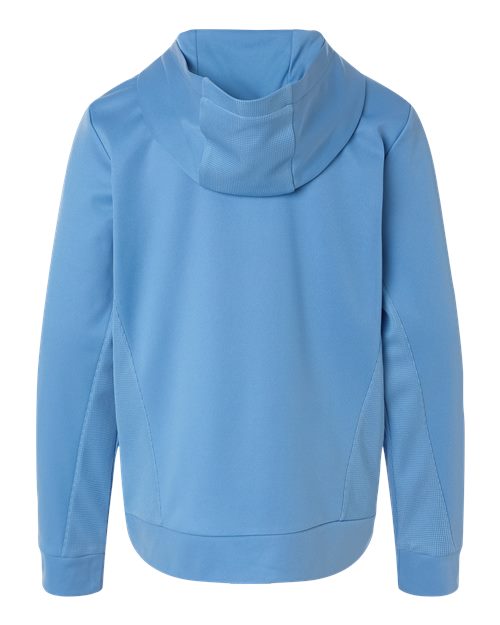 Youth Squad Hooded Tech Fleece Pullover - Sport Light Blue Back