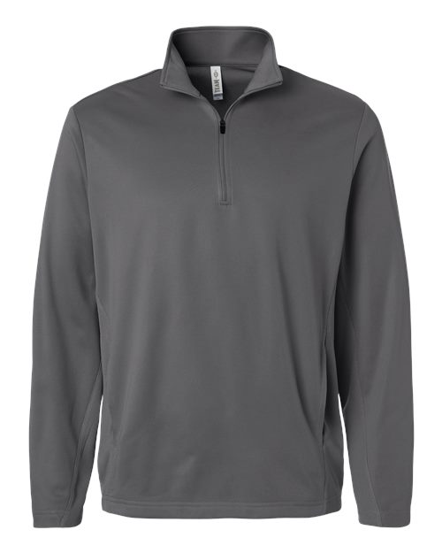 Unisex Squad Cadet Quarter-Zip Tech Fleece Pullover - Sport Graphite Front