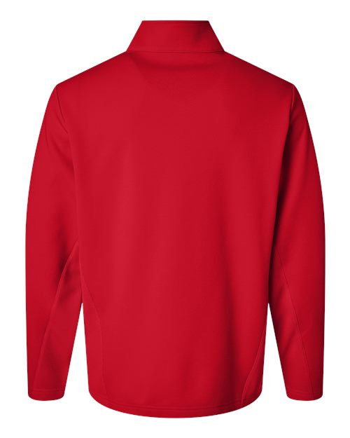 Unisex Squad Cadet Quarter-Zip Tech Fleece Pullover - Sport Red Back