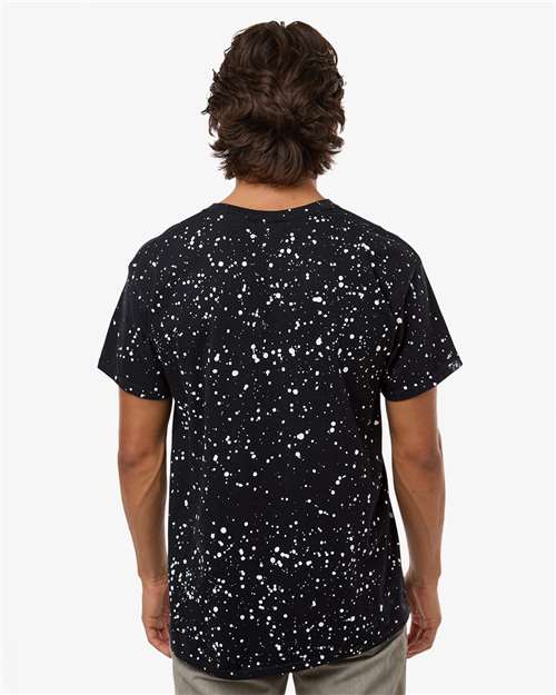 Unisex Bleach Out Dyed T-Shirt - Starry Night Back