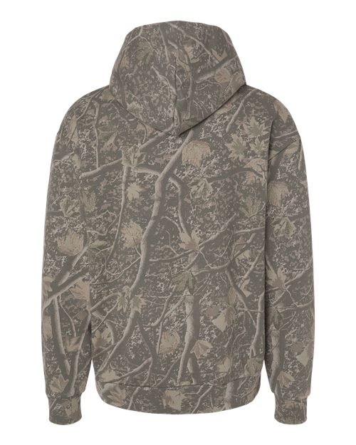 Unisex Boulevard Heavyweight Hooded Sweatshirt - Deadwood Tree Camo Back