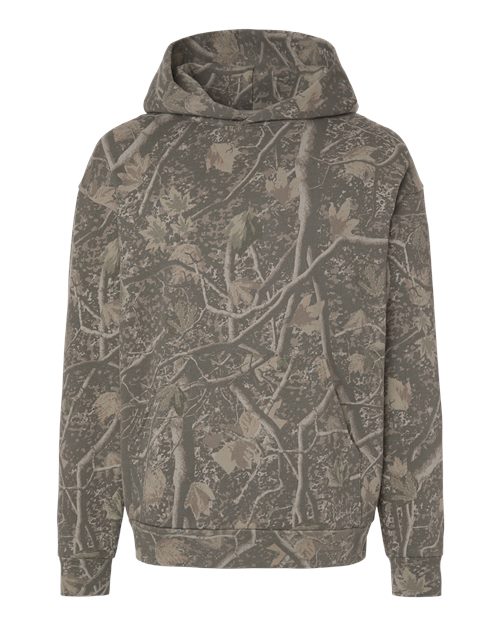 Unisex Boulevard Heavyweight Hooded Sweatshirt - Deadwood Tree Camo Front