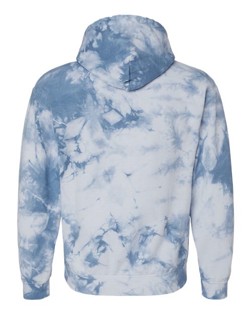 Unisex Crystal Wash Hooded Sweatshirt - Crystal Ice Blue Back