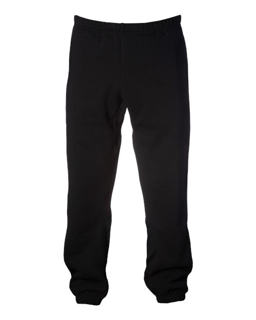 Unisex 10 oz. Heavyweight Fleece Joggers - Black Front