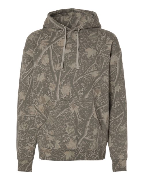 Unisex Heavyweight Hooded Sweatshirt - Deadwood Tree Camo Front