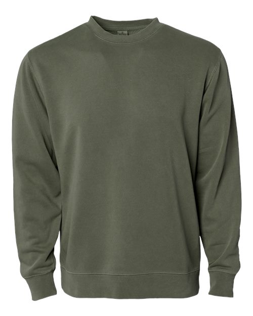 Unisex Midweight Pigment-Dyed Crewneck Sweatshirt - Pigment Army Front
