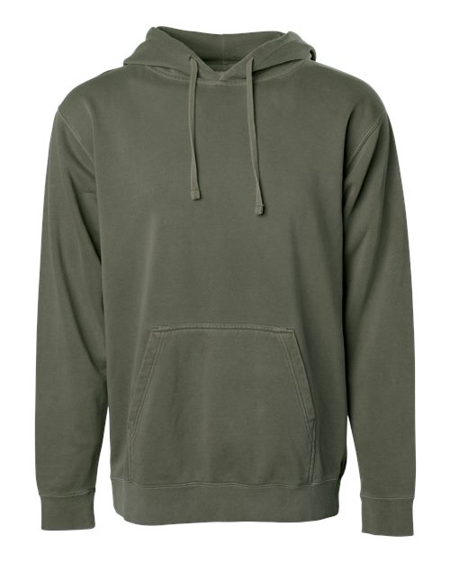Unisex Midweight Pigment-Dyed Hooded Sweatshirt - Pigment Army Front