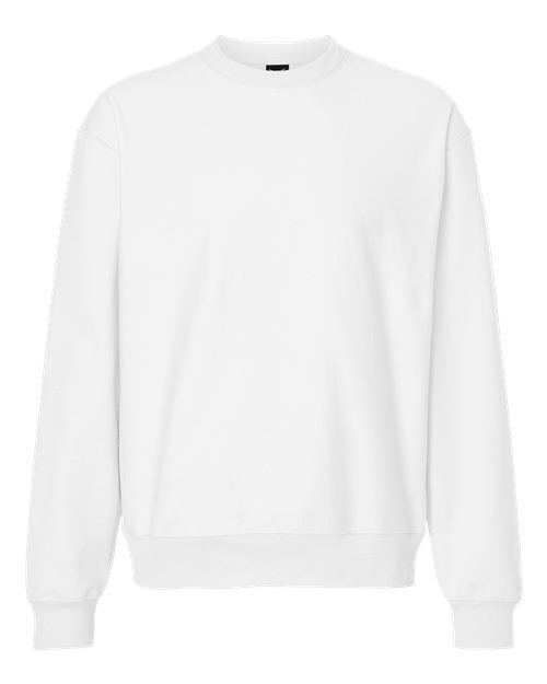 Unisex Beefy® Sweats Premium Heavyweight Crewneck Sweatshirt - White Front