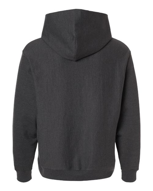 Unisex Beefy® Sweats Premium Heavyweight Hooded Sweatshirt - Charcoal Heather Back