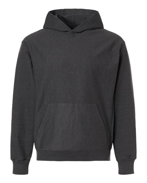Unisex Beefy® Sweats Premium Heavyweight Hooded Sweatshirt - Charcoal Heather Front