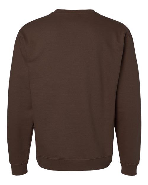 Unisex Midweight Crewneck Sweatshirt - Brown Back