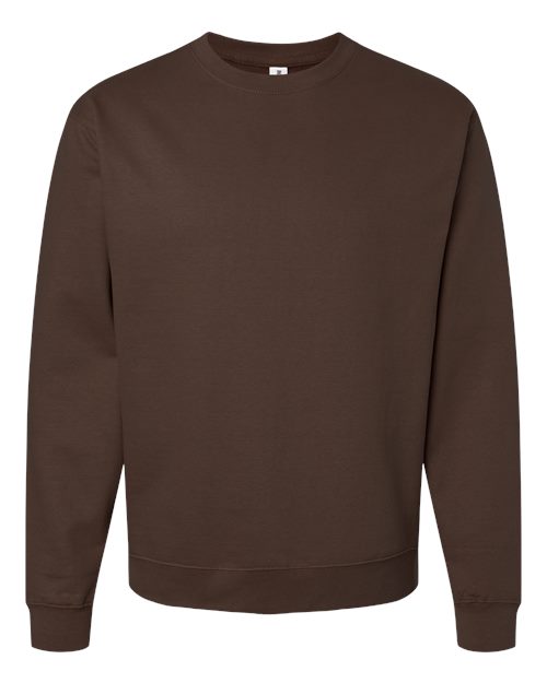 Unisex Midweight Crewneck Sweatshirt - Brown Front